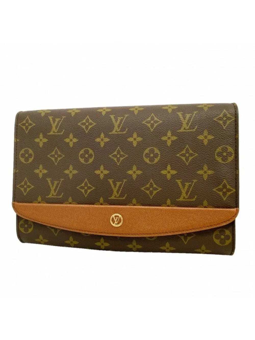Louis Vuitton Clutch Monogram Bordeaux Brown